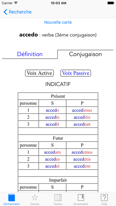 Screenshot #2 pour Tabula (Dictionnaire Latin)