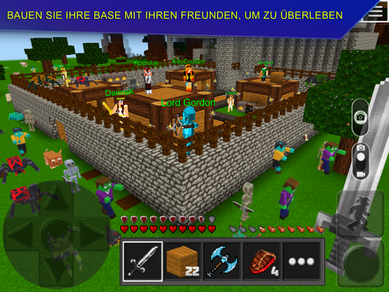Survival Craft Planet of Cubes iPad app afbeelding 1