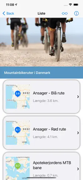 Game screenshot Mountainbikeruter i Danmark apk