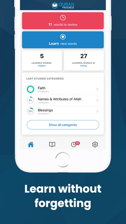Quran Progress - Learn Arabic screenshot-4