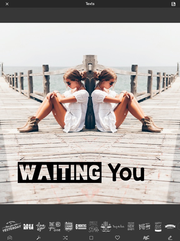 Photo Mirror Effects Filter iPad screenshot 4 - Photo & Video app