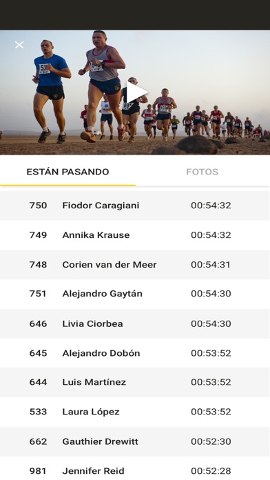 ChronoSport Live Screenshot