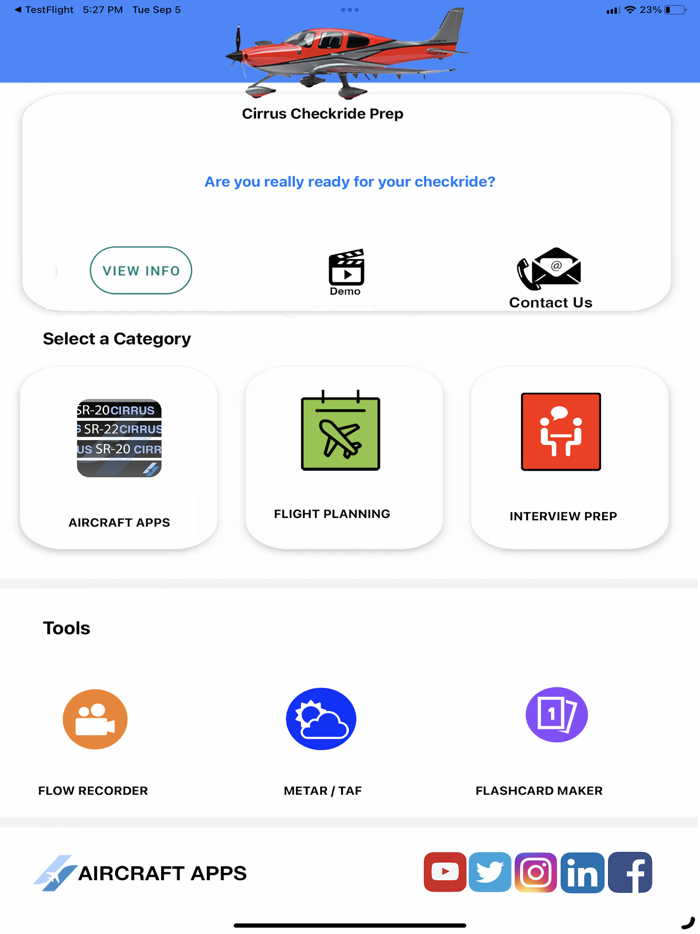 Cirrus SR20-22 Checkride Prep