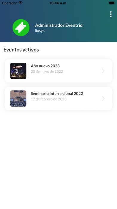 Eventrid Organizer Screenshot