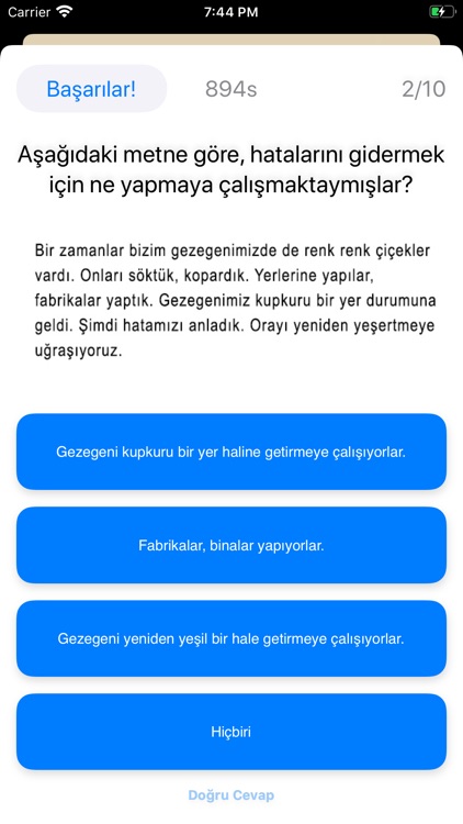 Test Merkezi İlkokul 2.Sınıf