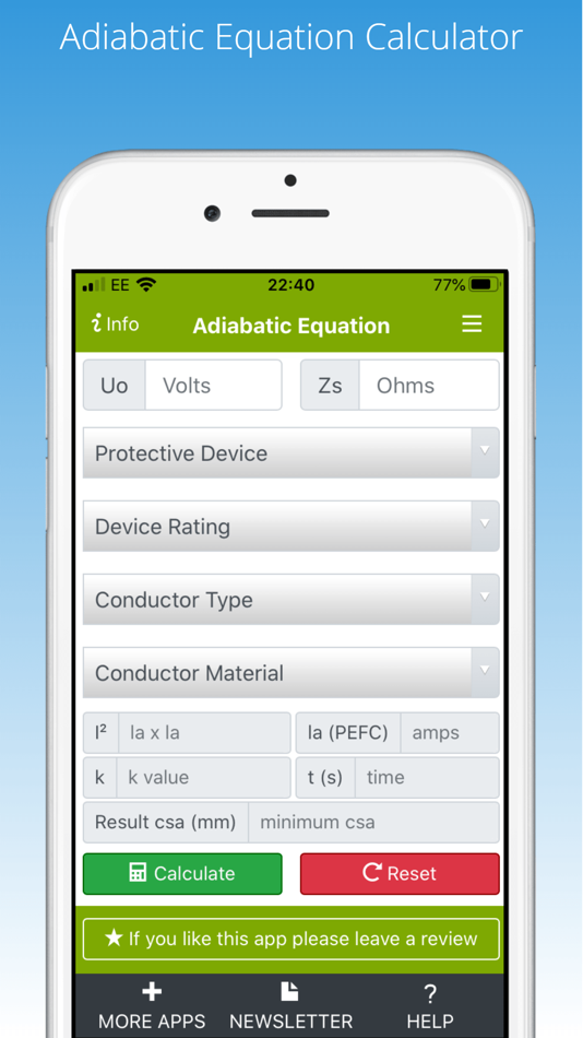 Adiabatic Equation Calculator - 1.1.1 - (iOS)