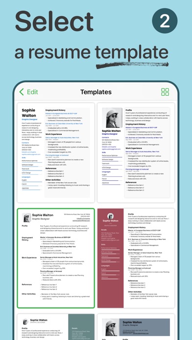 Screenshot #2 pour CV Designer PDF
