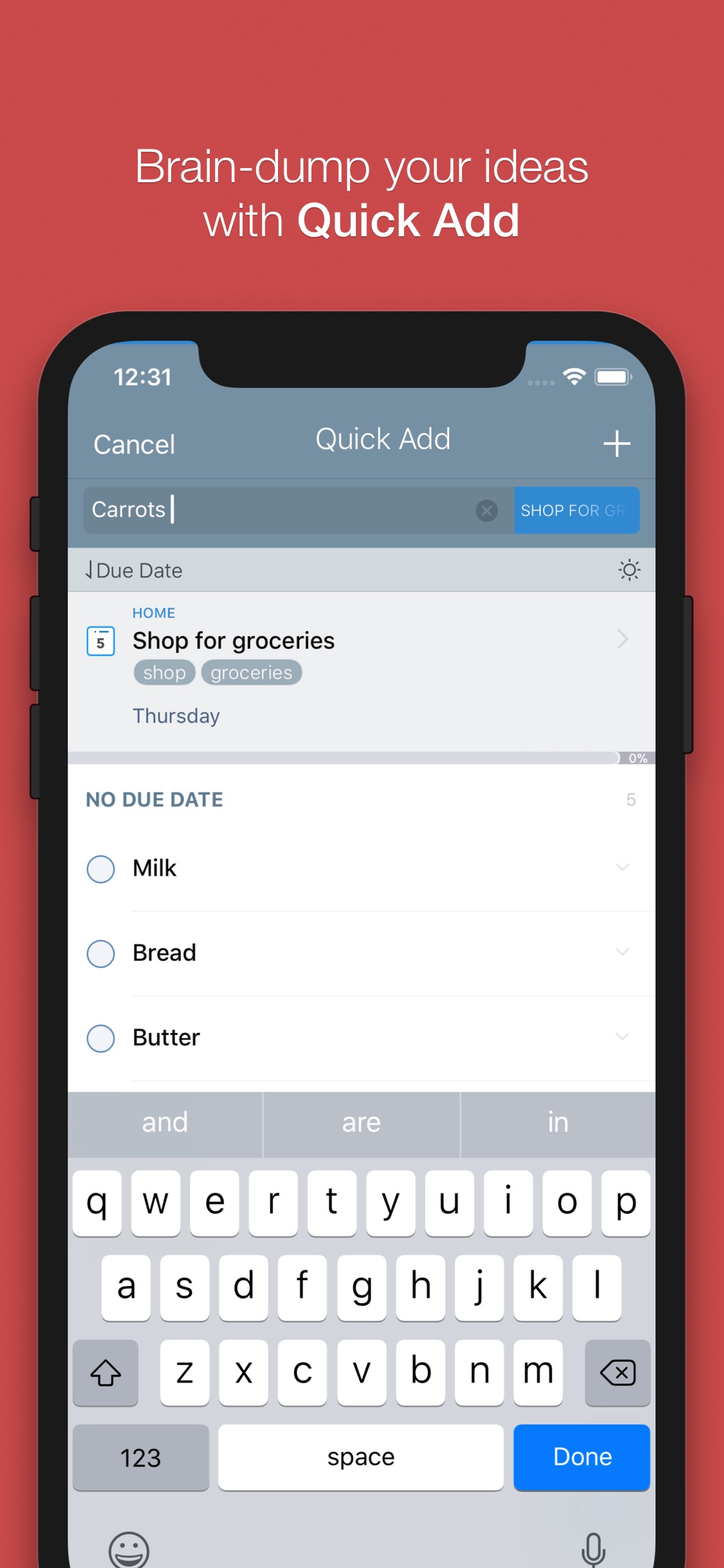 Screenshot do app 2Do - Todo List, Tasks & Notes