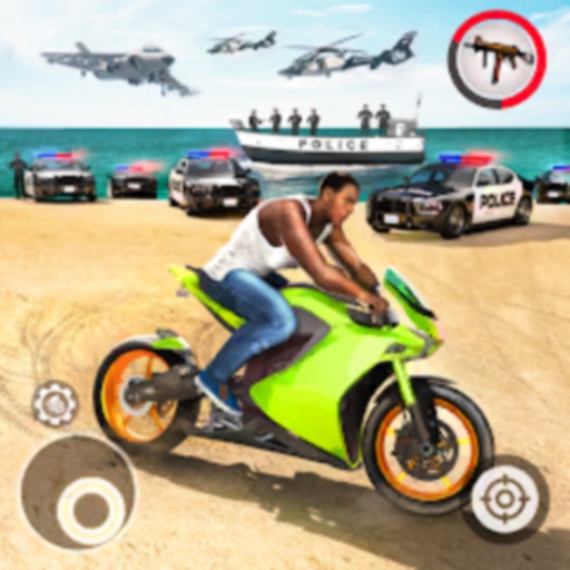 Police Gangstar Crime City War iOS App