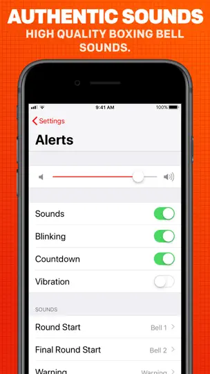 Capture d'écran de Boxing Timer Pro Round Timer sur iPhone 7