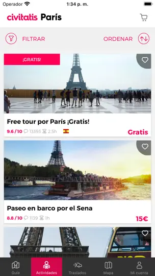Captura de pantalla de Guía De París De Civitatis.com en iPhone 3