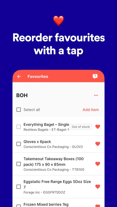 Upstock wholesale food & drink Screenshot