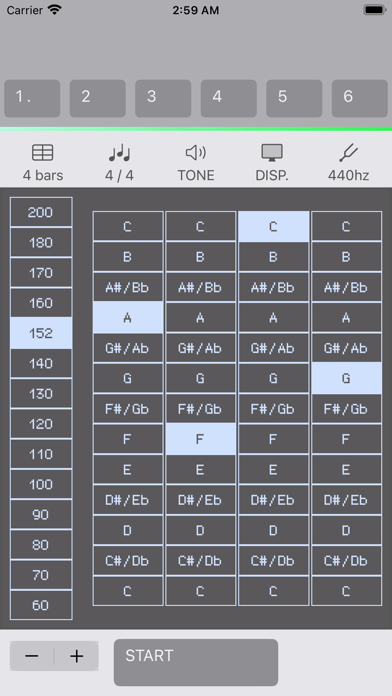 4 bars Metronome Screenshot