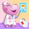 Dentist Hippo: Teeth care icon