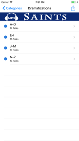 Catholic Saints Audio Library screenshot