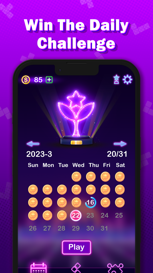 #2. Glow Block Puzzle - 8x8 neon (iOS) 由: 于芬 权