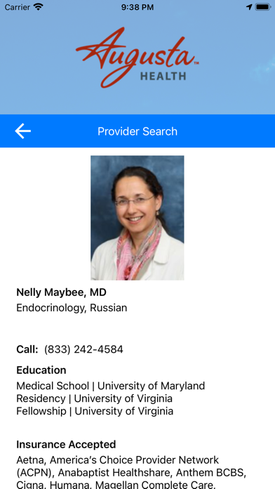 Augusta Health Screenshot