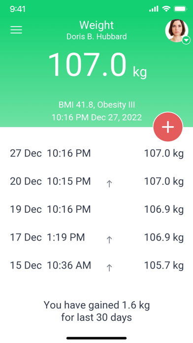 Smart Weight Diary by MedM Screenshot