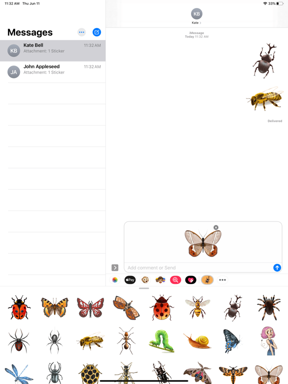 Screenshot #5 pour Insect Bugs Stickers