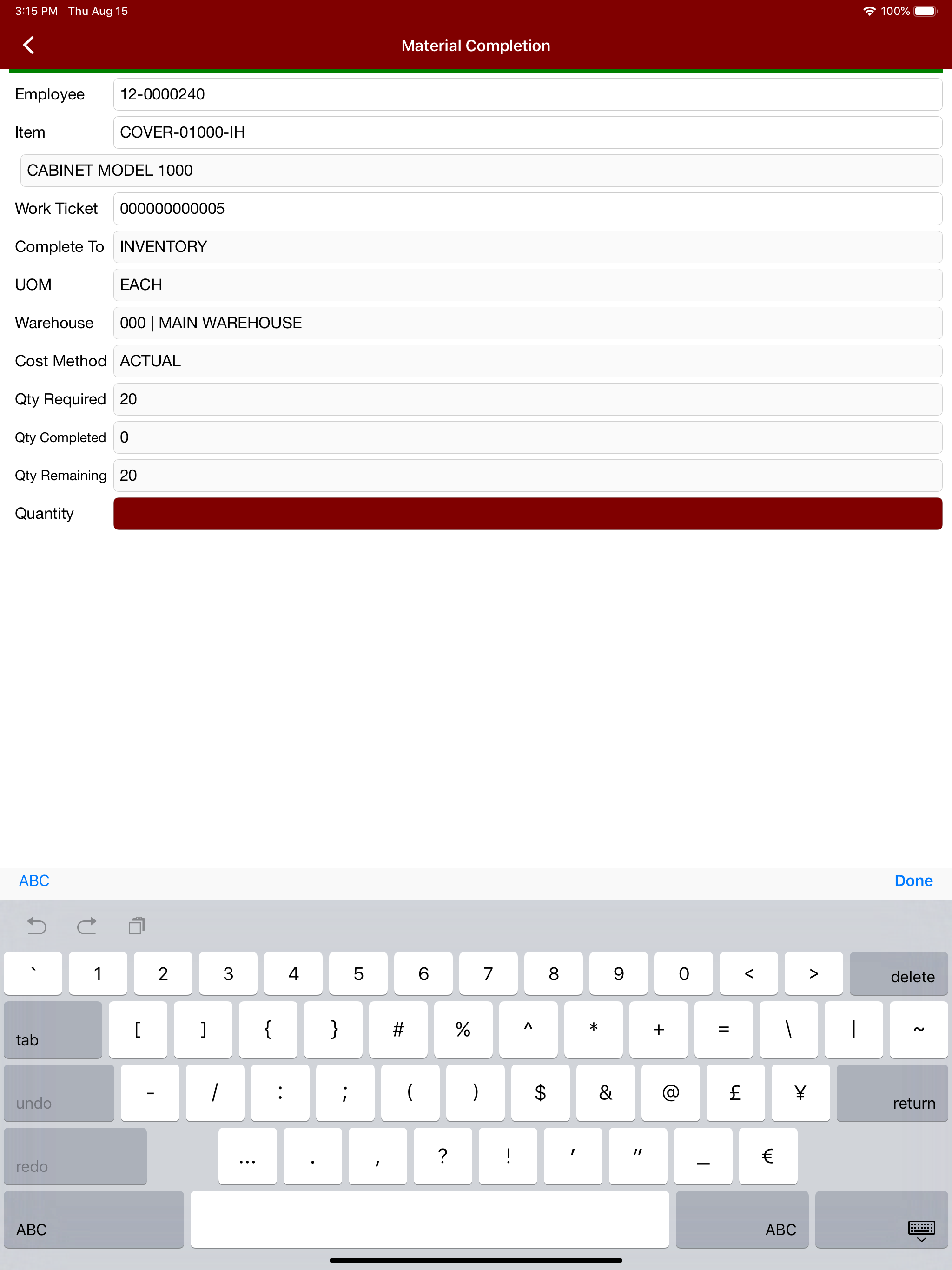 Sage Shop Floor screenshot 11