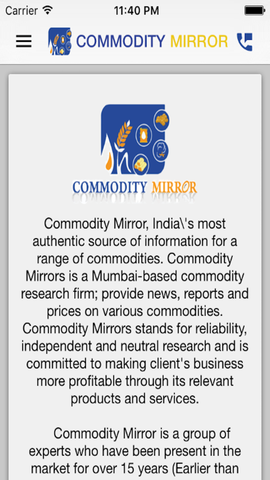 #3. Commodity Mirror (iOS) Ved: Keyur Shah16468211512