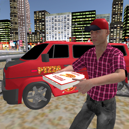 Pizza Delivery Boy City Drive