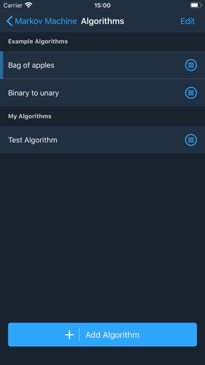 Markov Algorithm