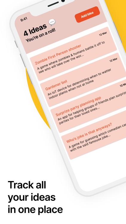 My Ideas - Idea tracker