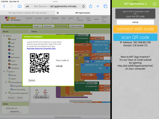MIT App Inventor screenshot 2