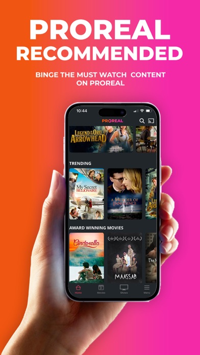 Proreal- Movies,Live TV & More Screenshot