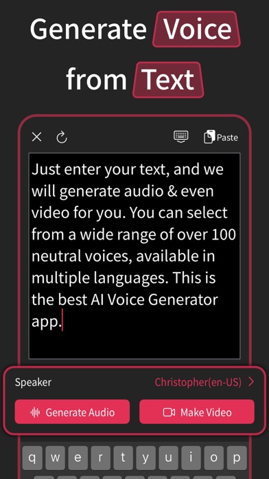 AI Voice Generator Video Maker Screenshot