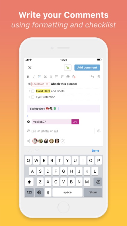 Worksection screenshot-3