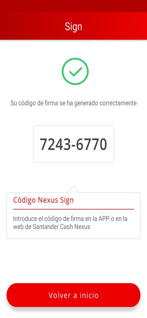 Santander Cash Nexus Sign - Finance App | MWM