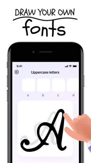 font maker: cursive keyboard iphone screenshot 1