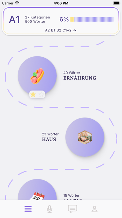Wortschatz: German Vocabulary Screenshot