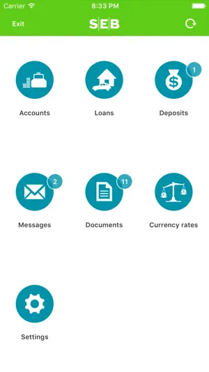 SEB Bank Ukraine for iPhone screenshot 1
