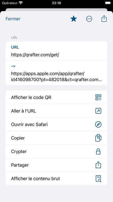 Screenshot #2 pour Qrafter: Lecteur QR Code