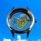 This app displays a mechanical watch in 3D