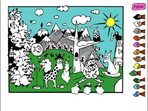 Nora The Sheep Coloring Book screenshot 4