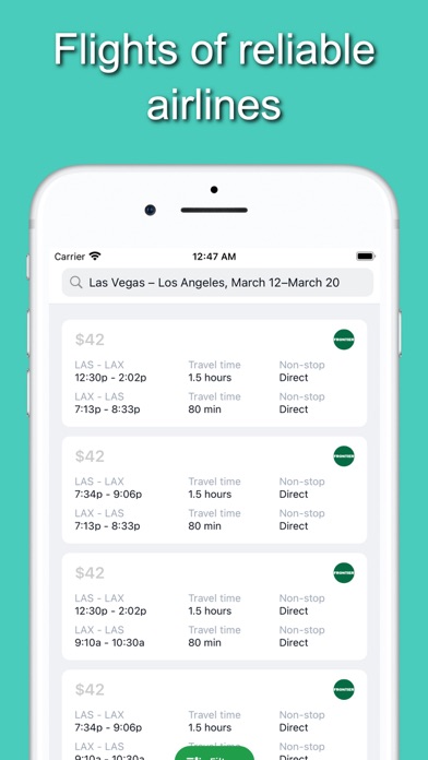 Cheap Flights Worldwide Screenshot