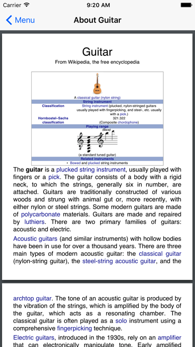 Guitarists Screenshot