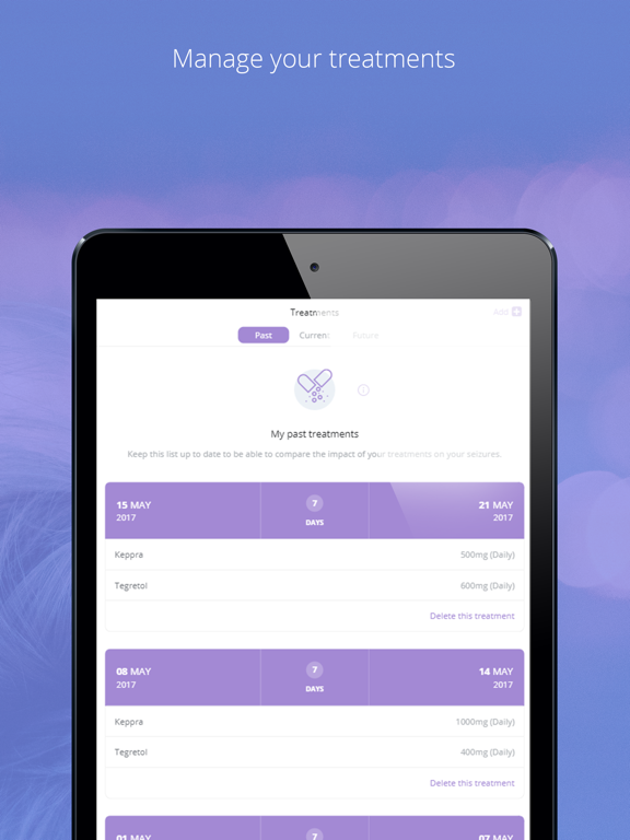 Helpilepsy iPad screenshot 4 - Medical app