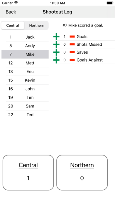Soccer Statistic Screenshot