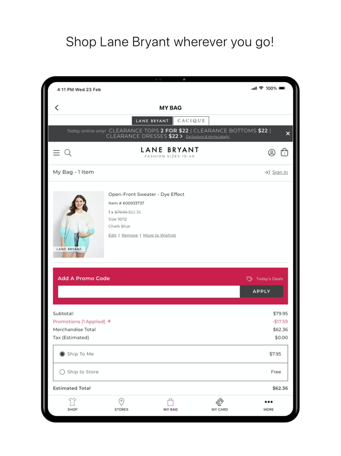 Lane Rewards by Lane Bryant