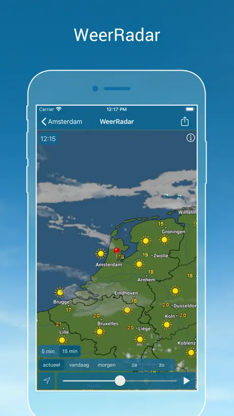 Weer & Radar Pro: buienradar