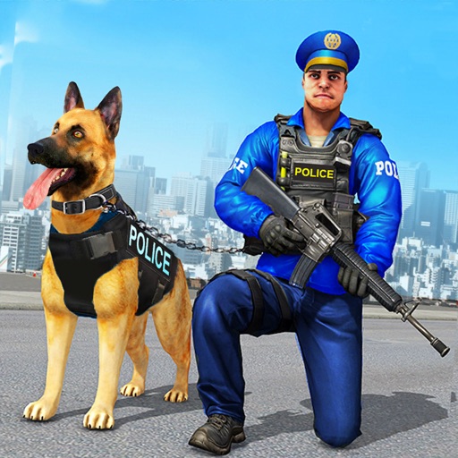 US police dog chase simulator icon