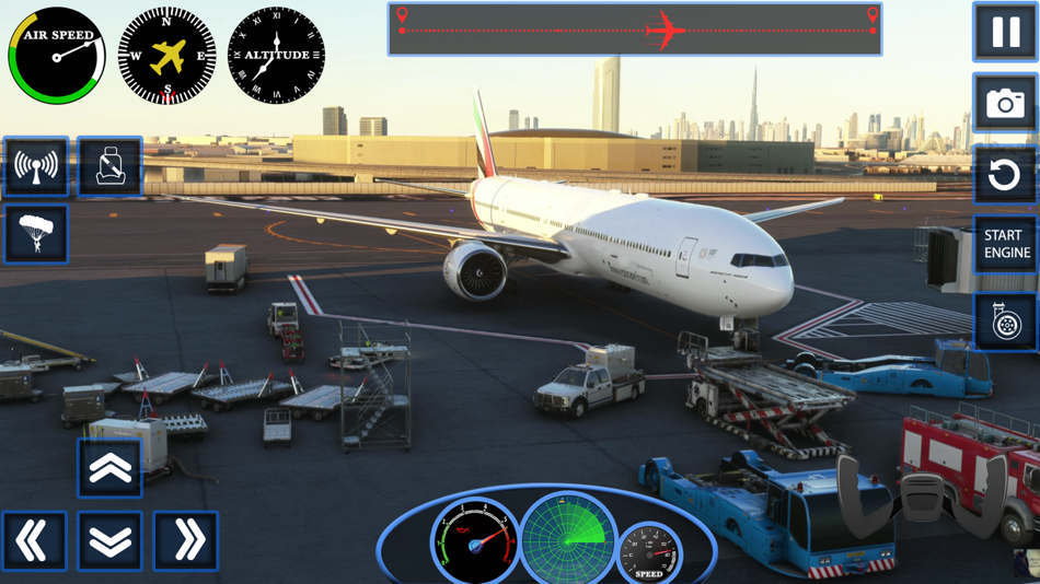 #4. Flight Pilot Airplane Games 3D (iOS) 由: Naveed Imran
