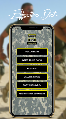 Army Diet TOOL screenshot 1