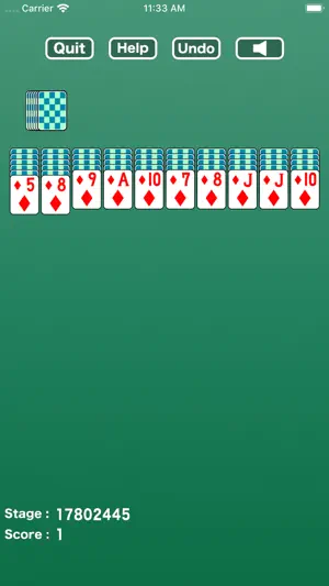 Simple Spider : Solitaire screenshot 1