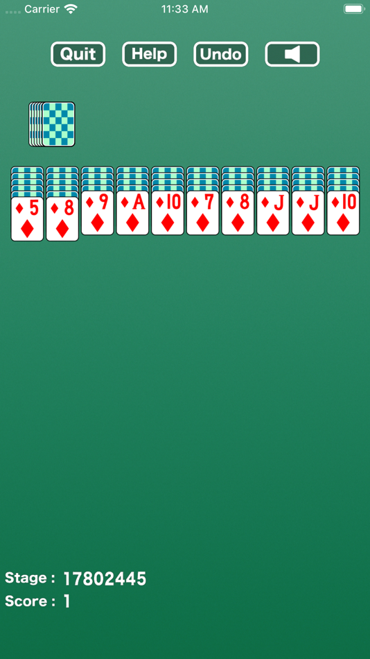 #1. Simple Spider : Solitaire (iOS) 由: Kazunari Hiyoshi